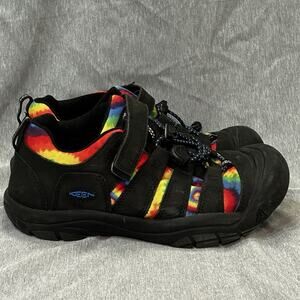 Keen Kids Size 3 Unisex Newport Black tie Dye Athletic water hiking Shoes